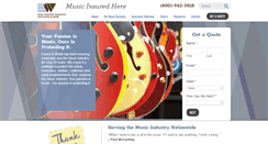 Desktop Screenshot of musicinsured.com